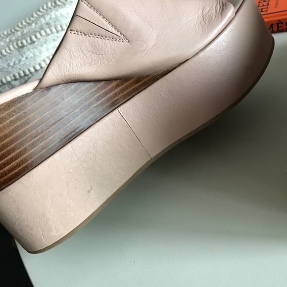 Matisse Georgia Leather Pink Platform Slide Sandals Mules Womens 9 - Picture 8 of 11